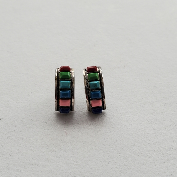 Silpada Multigemstone Post Earrings (Rare) - Picture 7 of 15